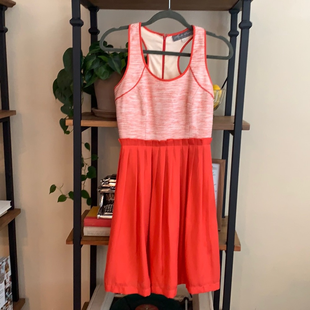 Hunter Dixon (Anthropologie) coral dress